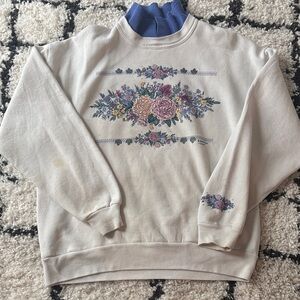 Sun Morning Floral Graphic Sweatshirt